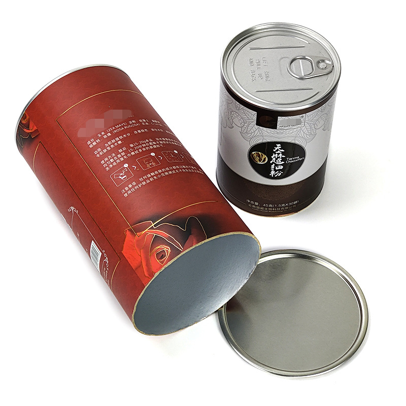 Customizable Food-grade Eco-friendly Powder Protein Paper Tube Can - Image 2