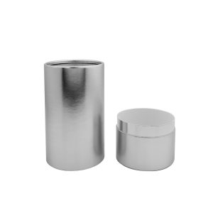 Customized Luxury Silver Card Paper for Perfume Cylinder Paper Tubes