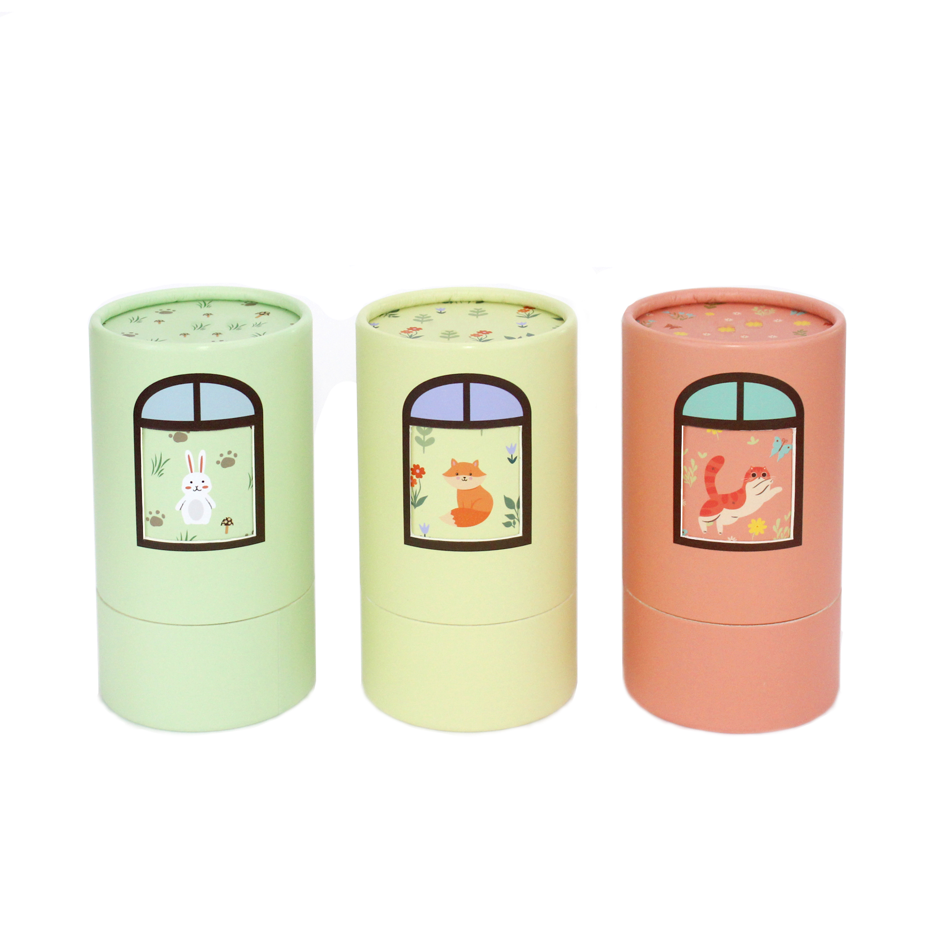 Factory Custom Cylindrical Paper Tube Packaging with PVC Window for Scarves - Image 3
