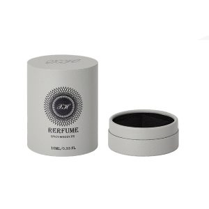 Flat Top&Bottom Perfume Paper Tube Packaging With Black EVA Insert