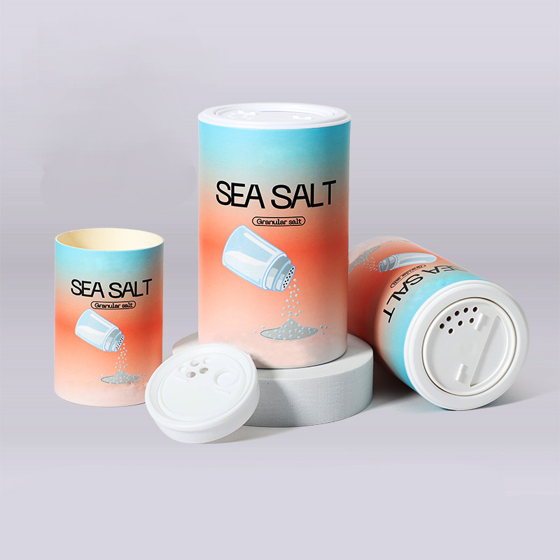Customize Plastic Sprinkle Food Paper Tube Packaging for Sea Salt - Image 2