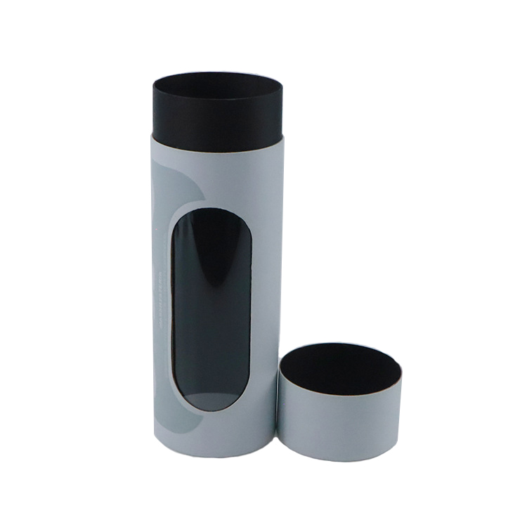 Scarf Factory Custom Rolled-edge PVC Window Paper Tube Packaging